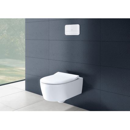 Villeroy & Boch 5656RSR1 - AVENTO wall-hung toilet with SoftClose seat, ceramic/white