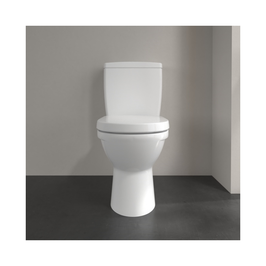Villeroy & Boch 56581001 - O.NOVO Close-Coupled Toilet, Ceramic/White