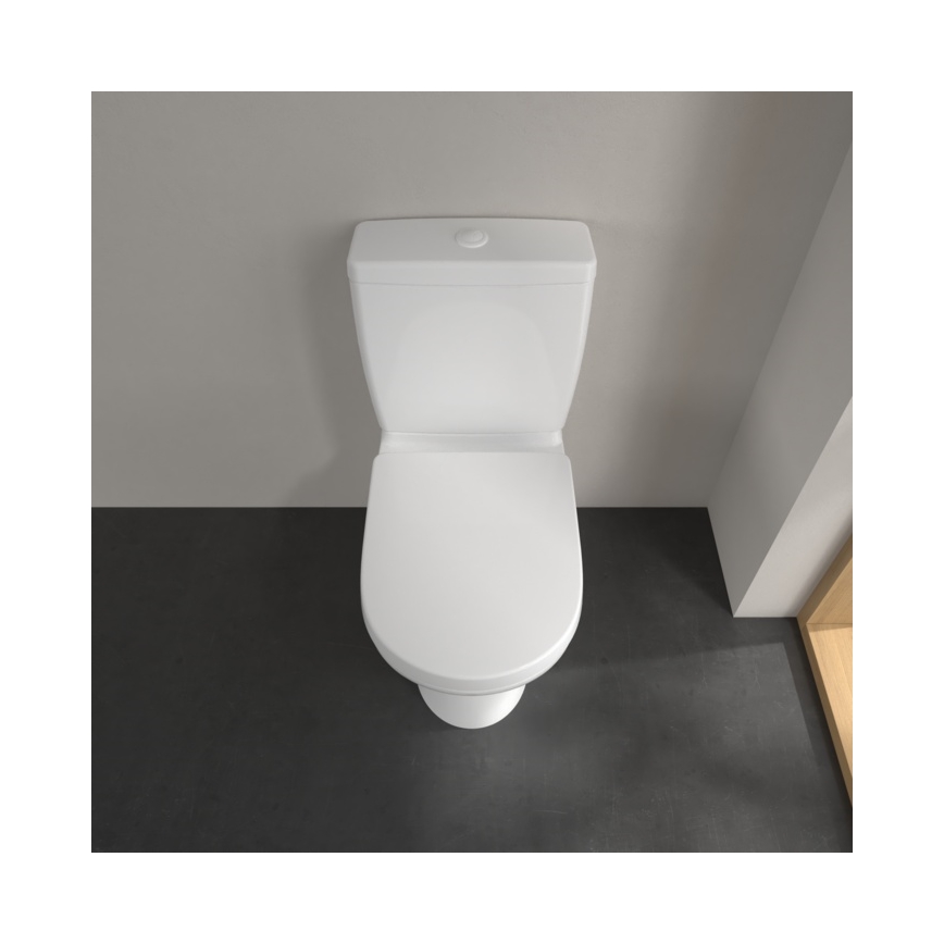 Villeroy & Boch 56581001 - O.NOVO Close-Coupled Toilet, Ceramic/White