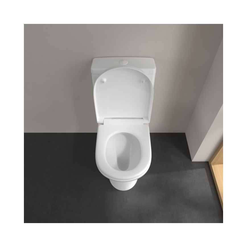 Villeroy & Boch 56581001 - O.NOVO Close-Coupled Toilet, Ceramic/White