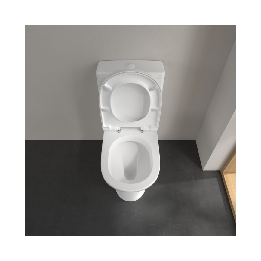 Villeroy & Boch 56581001 - O.NOVO Close-Coupled Toilet, Ceramic/White