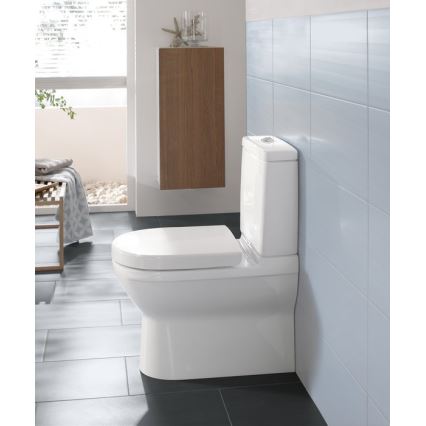 Villeroy & Boch 56581001 - O.NOVO Close-Coupled Toilet, Ceramic/White