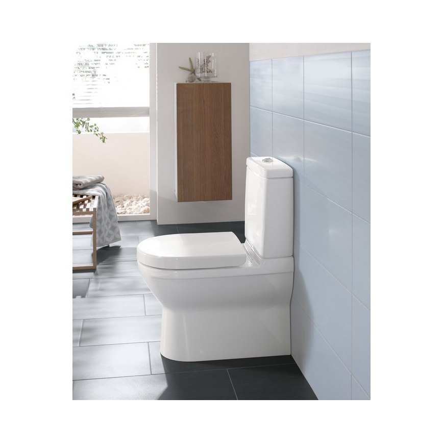 Villeroy & Boch 56581001 - O.NOVO Close-Coupled Toilet, Ceramic/White