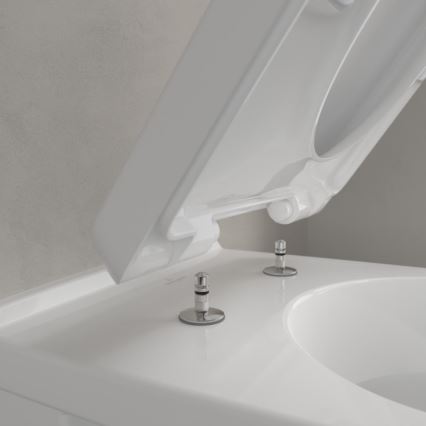 Villeroy & Boch 5660H101 - O.NOVO Wall-hung Toilet with Seat, Ceramic/White