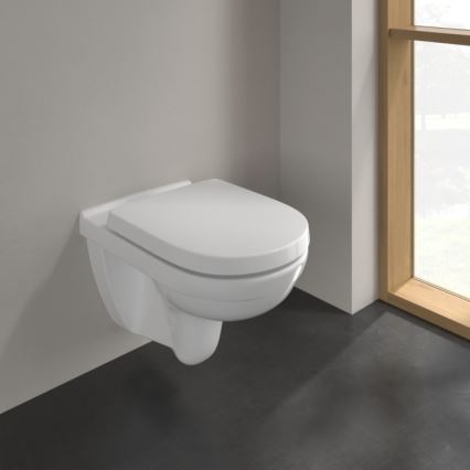 Villeroy & Boch 5660HR01 - Wall-hung toilet with SoftClose seat O.NOVO ceramic/white