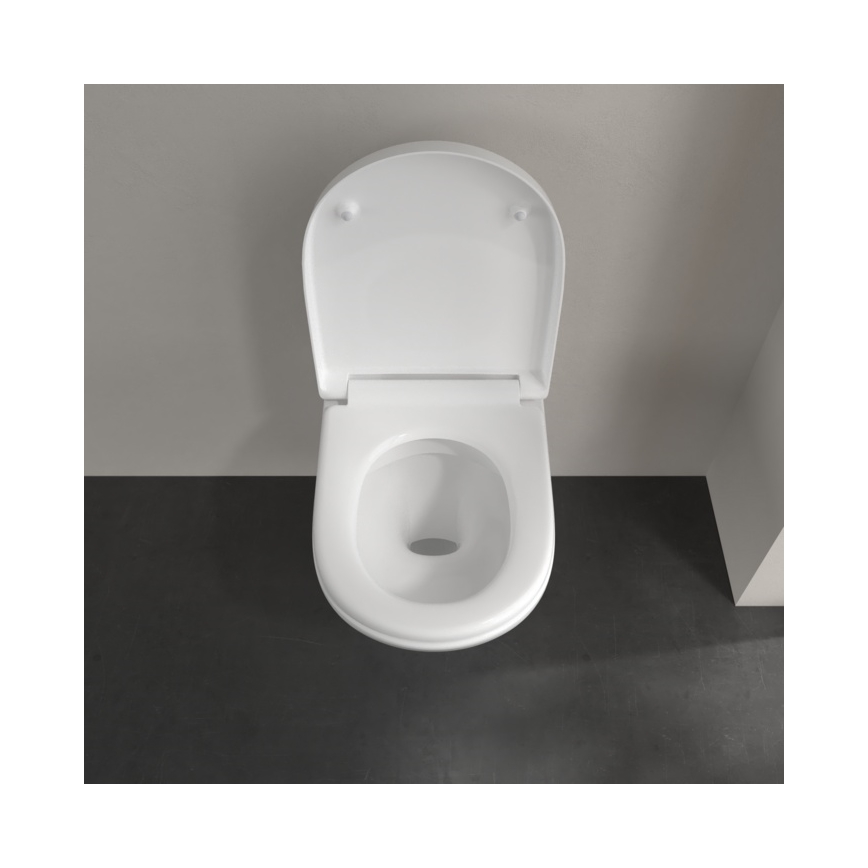 Villeroy & Boch 5660HR01 - Wall-hung toilet with SoftClose seat O.NOVO ceramic/white