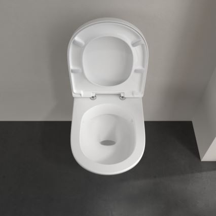 Villeroy & Boch 5660HR01 - Wall-hung toilet with SoftClose seat O.NOVO ceramic/white