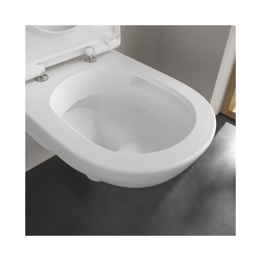 Villeroy & Boch 5660HR01 - Wall-hung toilet with SoftClose seat O.NOVO ceramic/white