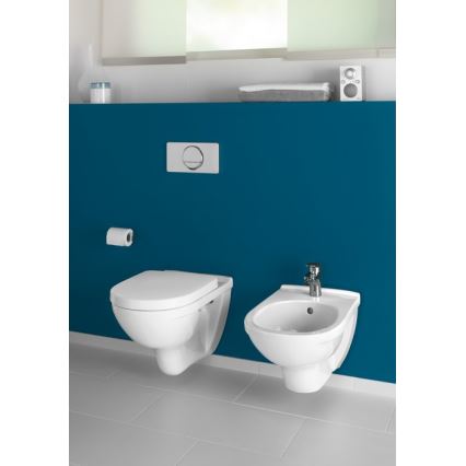 Villeroy & Boch 5660HR01 - Wall-hung toilet with SoftClose seat O.NOVO ceramic/white
