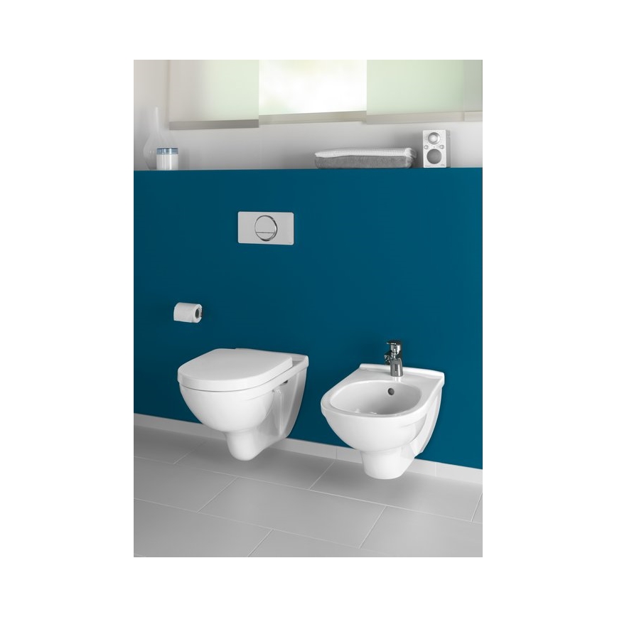 Villeroy & Boch 5660HR01 - Wall-hung toilet with SoftClose seat O.NOVO ceramic/white