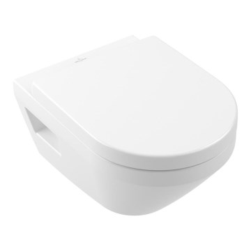 Villeroy & Boch 5684CLR1 - Wall-hung toilet with SoftClose seat ARCHITECTURA ceramic/white