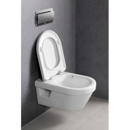 Villeroy & Boch 5684HR01 - ARCHITECTURA wall-hung toilet with SoftClose seat, ceramic/white