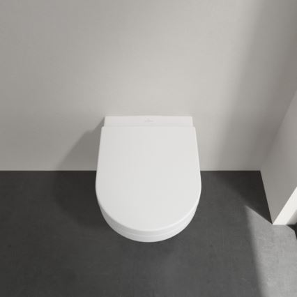 Villeroy & Boch 5684HRR1 - Wall-hung toilet with SoftClose seat ARCHITECTURA ceramic/white
