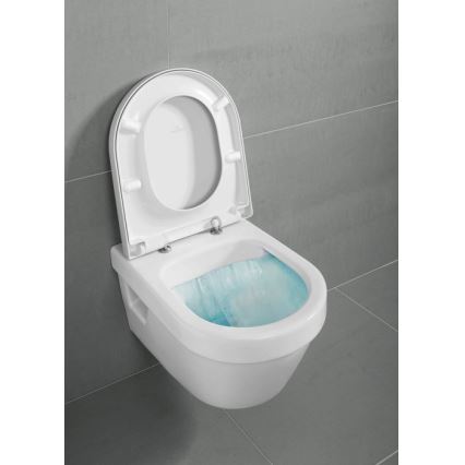 Villeroy & Boch 5684HRR1 - Wall-hung toilet with SoftClose seat ARCHITECTURA ceramic/white