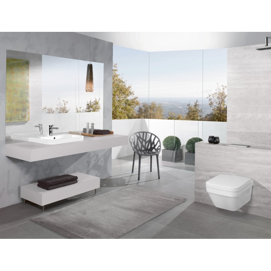Villeroy & Boch 5685HR01 - ARCHITECTURA Wall-hung toilet with SoftClose seat, ceramic/white