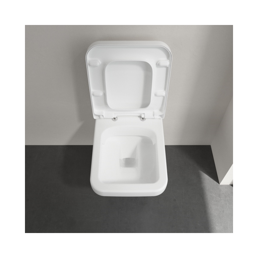 Villeroy & Boch 5685HR01 - ARCHITECTURA Wall-hung toilet with SoftClose seat, ceramic/white
