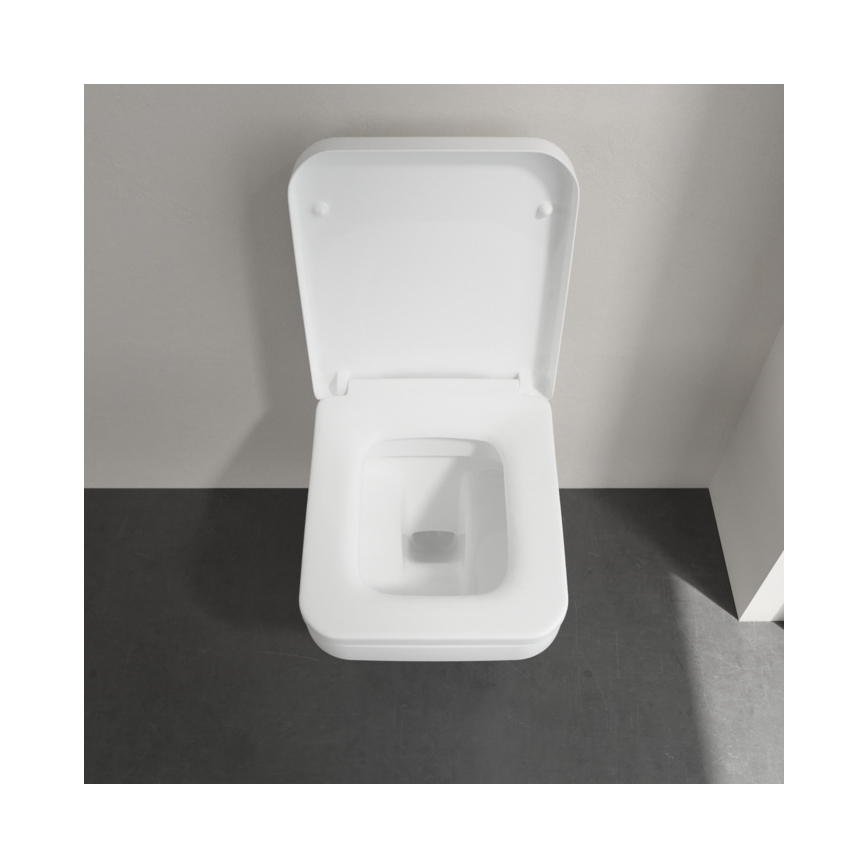 Villeroy & Boch 5685HR01 - ARCHITECTURA Wall-hung toilet with SoftClose seat, ceramic/white