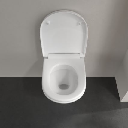 Villeroy & Boch 5688HR01 - O.NOVO wall-hung toilet with SoftClose seat, ceramic/white