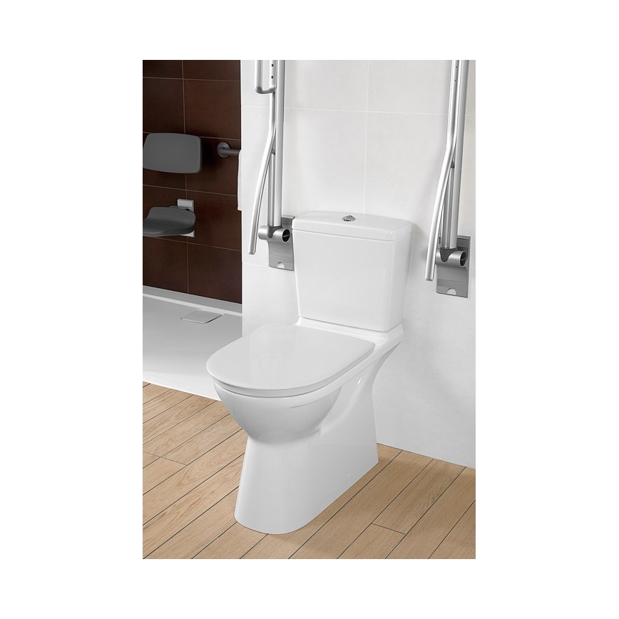 Villeroy & Boch 5760G101 - O.NOVO combined flush WC cistern, rear/side water inlet, white