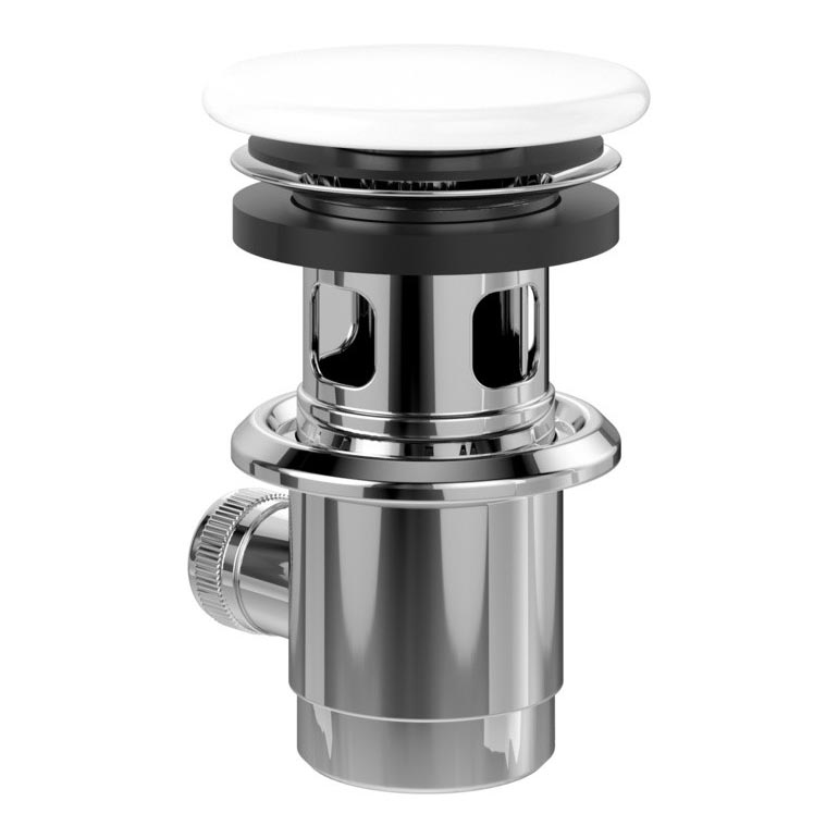 Villeroy & Boch 68100001 - Basin Waste, White/Polished Chrome