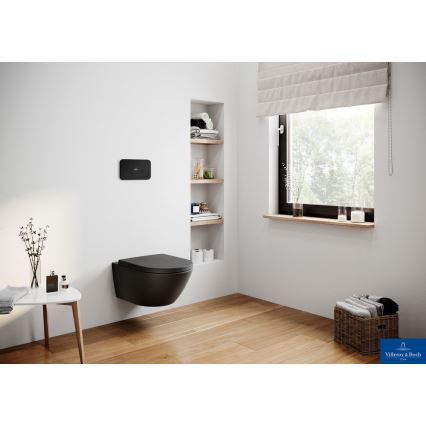 Villeroy & Boch 8M42S1R7 - SUBWAY SoftClose Toilet Seat, Black