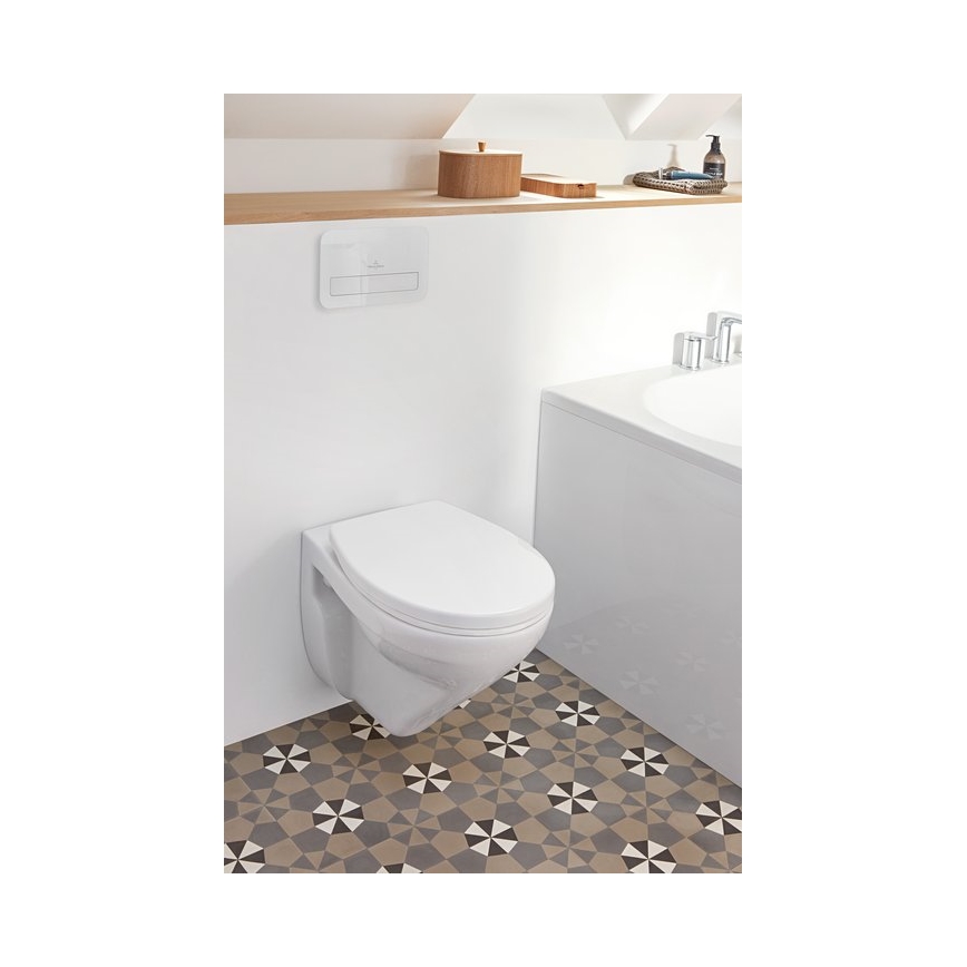 Villeroy & Boch 8M43S101 - O.NOVO SoftClose Toilet Seat, White