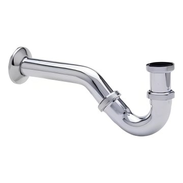 Villeroy & Boch 92087200 - Bidet siphon, polished chrome