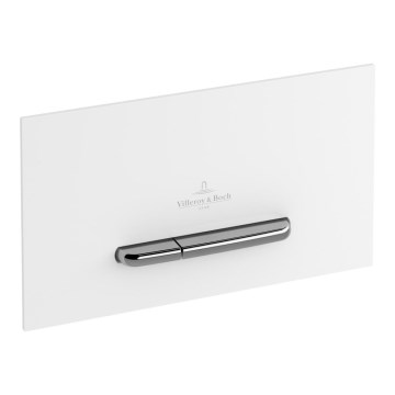 Villeroy & Boch 92216168 - VICONNECT Flush Button, White/Polished Chrome