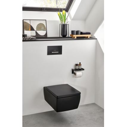Villeroy & Boch 922169AN - VICONNECT flush plate matte black/matte chrome