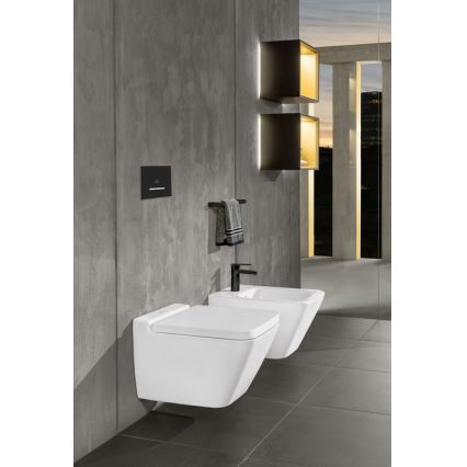 Villeroy & Boch 922169AN - VICONNECT flush plate matte black/matte chrome