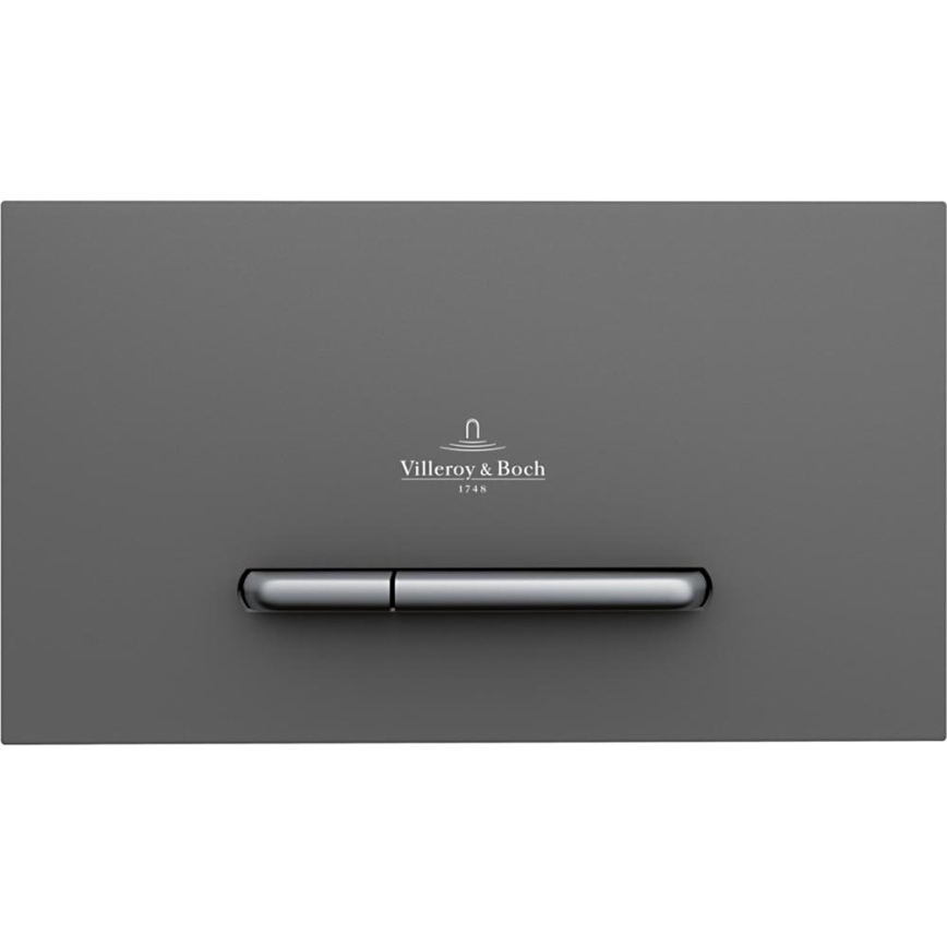 Villeroy & Boch 922169D8 - VICONNECT flush plate anthracite/matte chrome