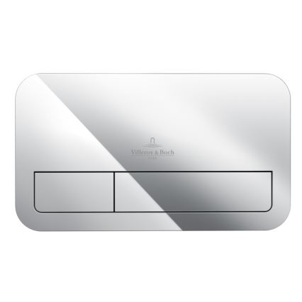 Villeroy & Boch 92249061 - VICONNECT Flush Button, Polished Chrome