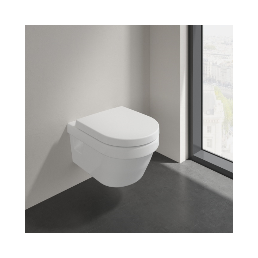 Villeroy & Boch 98M9C101 - ARCHITECTURA SoftClose Toilet Seat, White