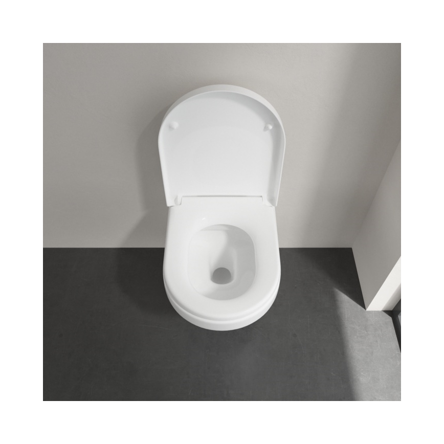 Villeroy & Boch 98M9C101 - ARCHITECTURA SoftClose Toilet Seat, White