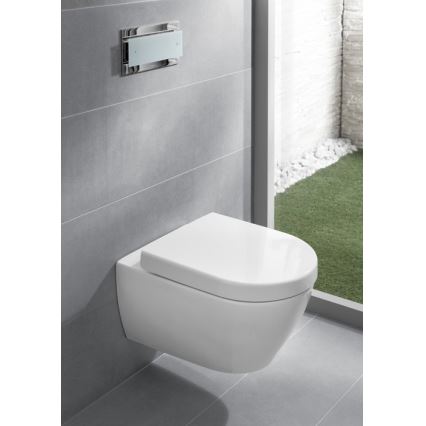 Villeroy & Boch 9M68S101 - SUBWAY 2.0 SoftClose Toilet Seat, White