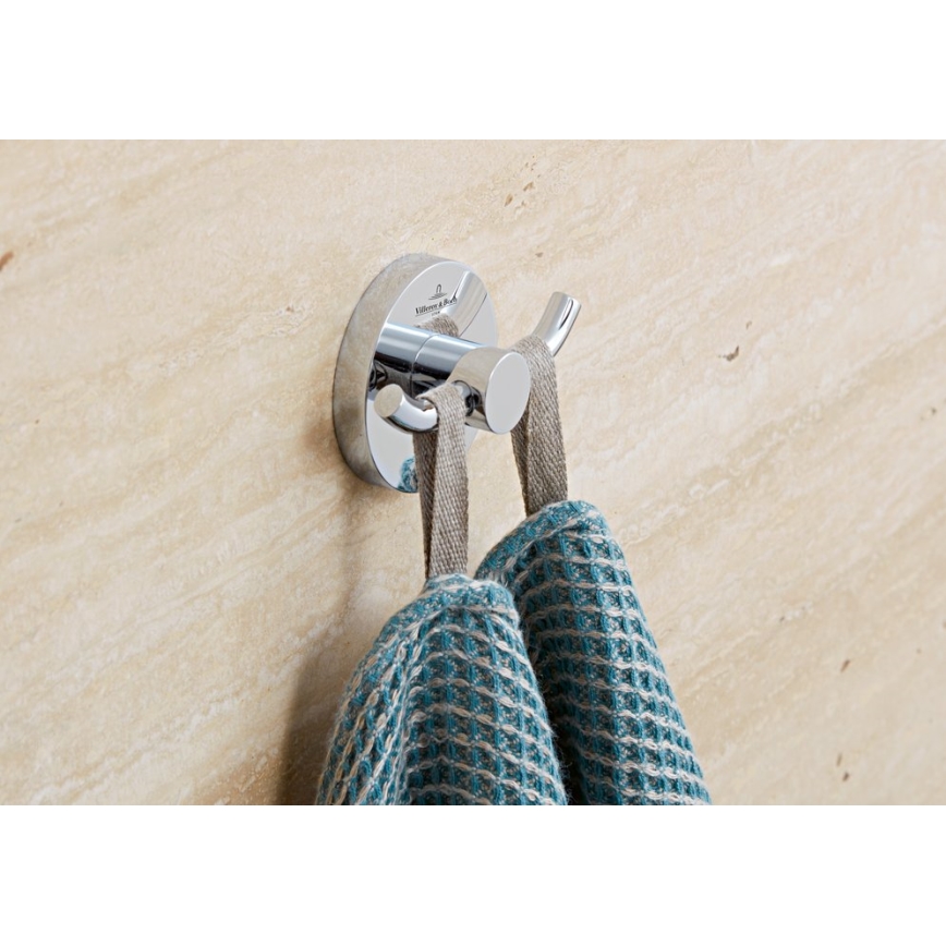 Villeroy & Boch TVA15101200061 - ELEMENTS Wall Hook, Polished Chrome