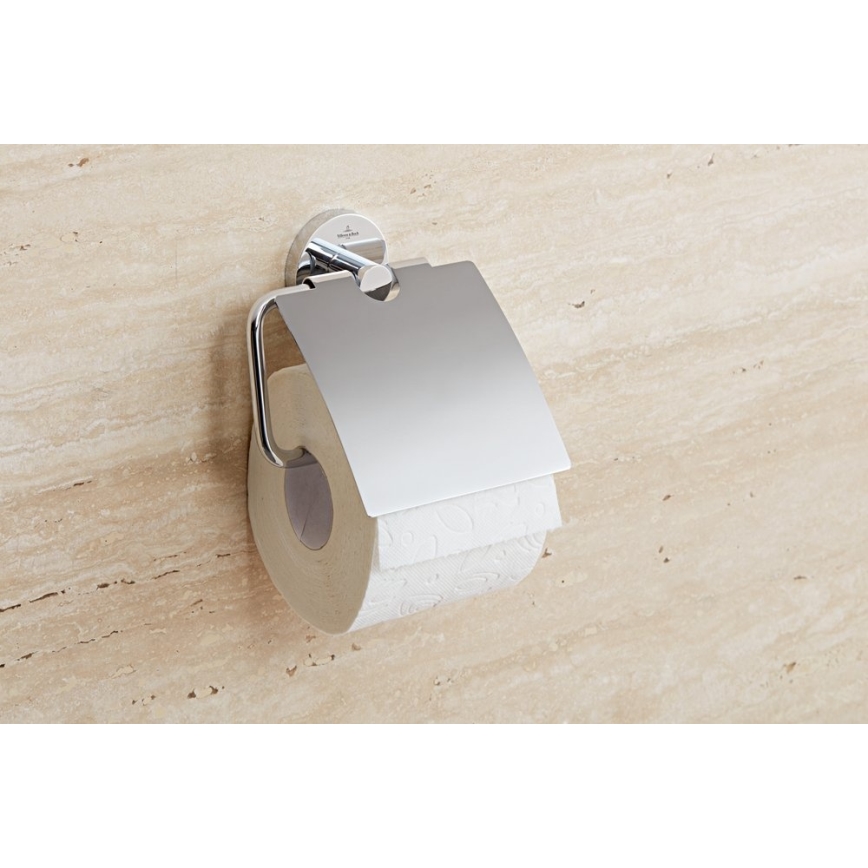 Villeroy & Boch TVA15101300061 - ELEMENTS Toilet Paper Holder, Polished Chrome