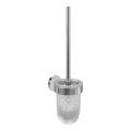 Villeroy & Boch TVA15101600061 - ELEMENTS wall-mounted toilet brush, glass/polished chrome