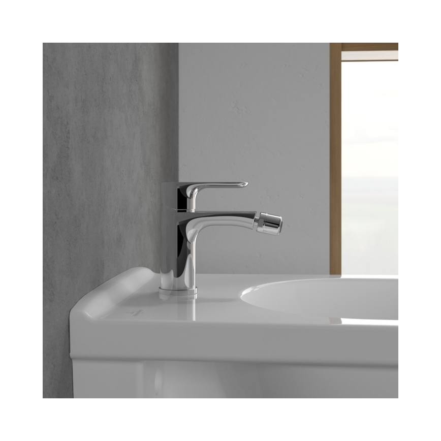 Villeroy & Boch TVB10420111061 - Bidet Mixer + Waste O.NOVO Polished Chrome