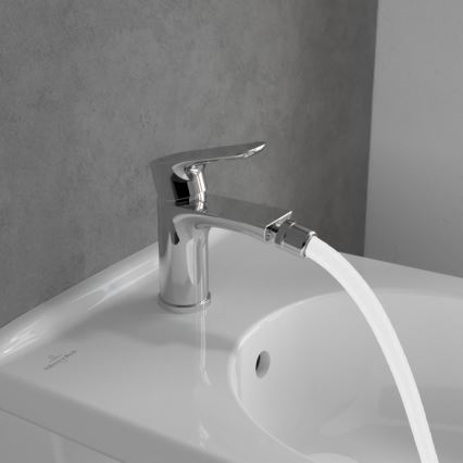 Villeroy & Boch TVB10420111061 - Bidet Mixer + Waste O.NOVO Polished Chrome