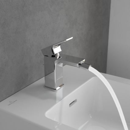 Villeroy & Boch TVB11200100061 - Bidet mixer + pop-up waste SUBWAY 3.0 polished chrome