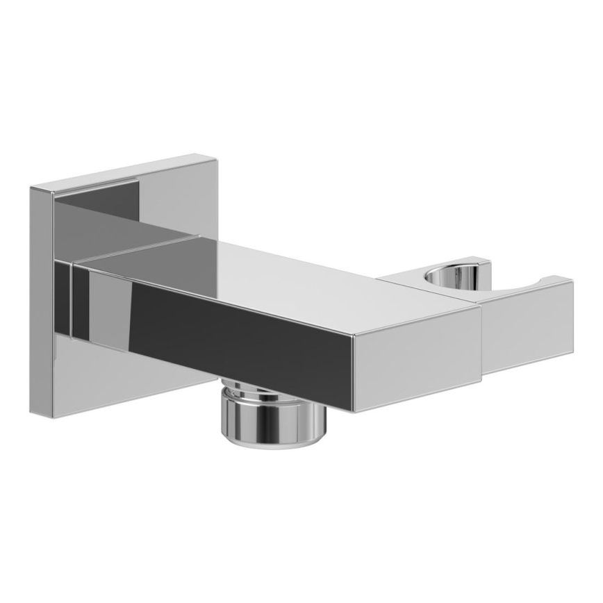 Villeroy & Boch TVC00046300061 - Corner shower bracket with water outlet, polished chrome finish