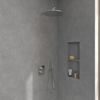 Villeroy & Boch TVD00065300061 - Thermostatic shower mixer for concealed installation, polished chrome finish