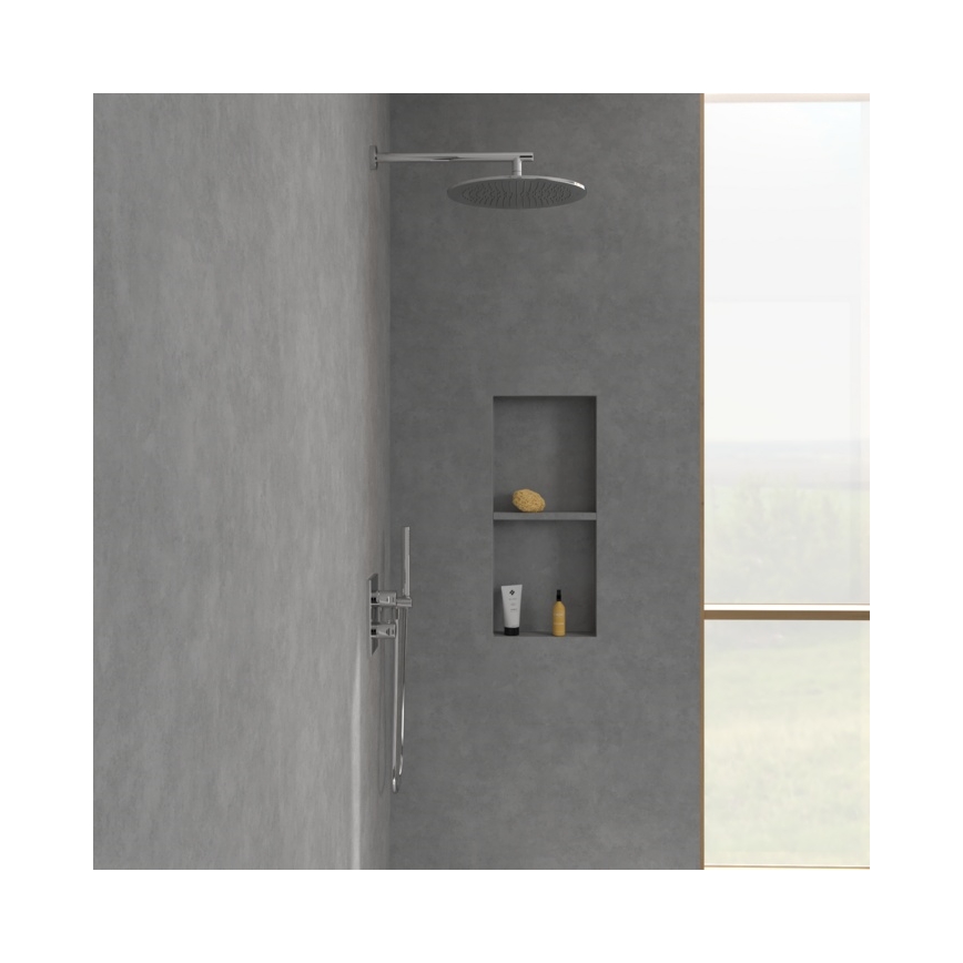 Villeroy & Boch TVD00065300061 - Thermostatic shower mixer for concealed installation, polished chrome finish