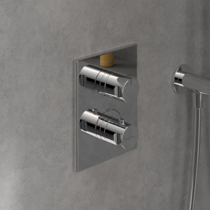 Villeroy & Boch TVD00065300061 - Thermostatic shower mixer for concealed installation, polished chrome finish