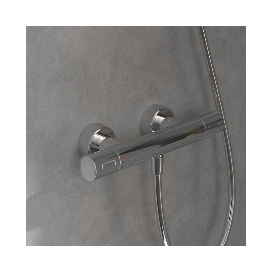 Villeroy & Boch TVS00001700061 - TAPS&FITINGS Thermostatic Shower Mixer, Polished Chrome