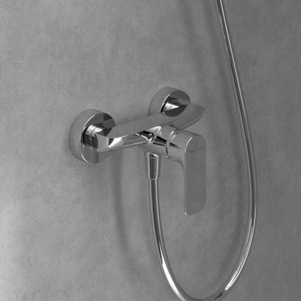 Villeroy & Boch TVS10400100061 - O.NOVO Shower Mixer Tap, Polished Chrome
