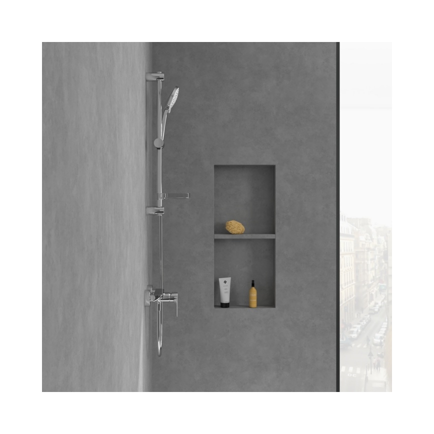 Villeroy & Boch TVS10400100061 - O.NOVO Shower Mixer Tap, Polished Chrome
