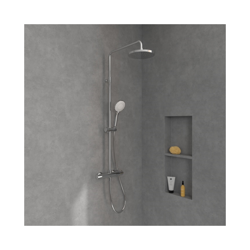Villeroy & Boch TVS10900200061 - UNIVERSAL Shower Set with Mixer, Polished Chrome