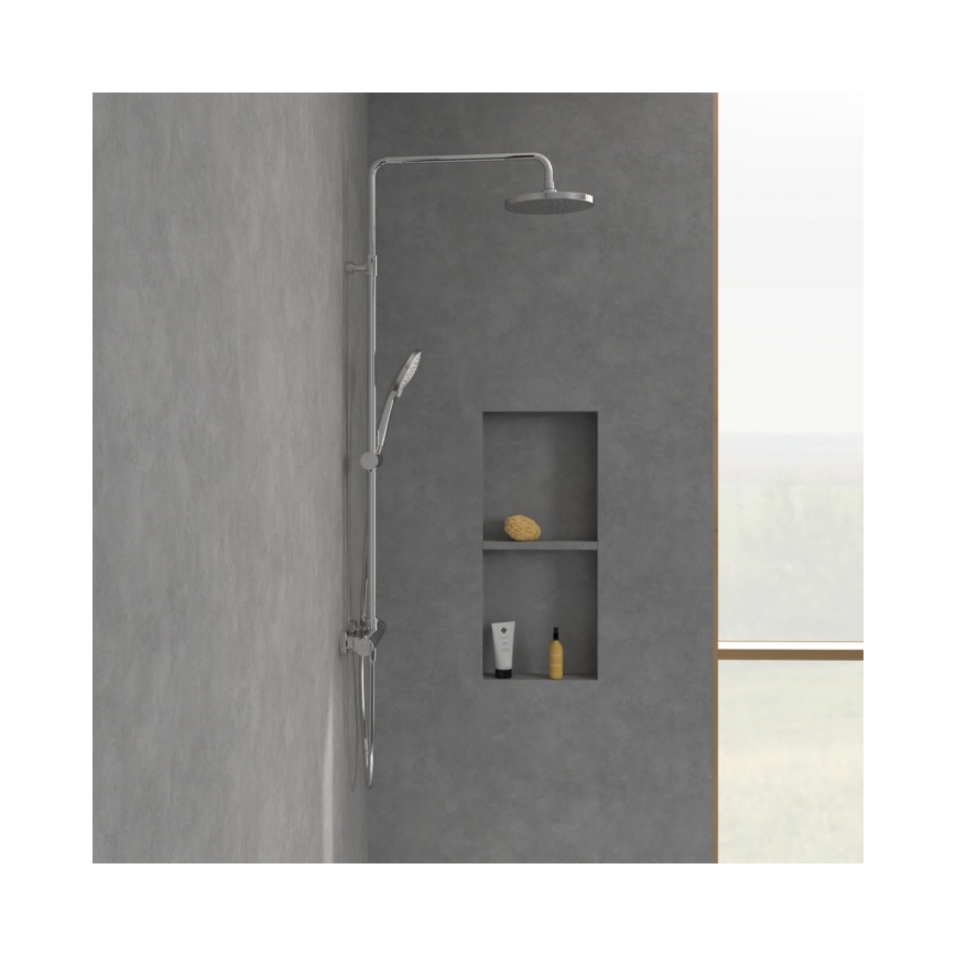 Villeroy & Boch TVS10900200061 - UNIVERSAL Shower Set with Mixer, Polished Chrome